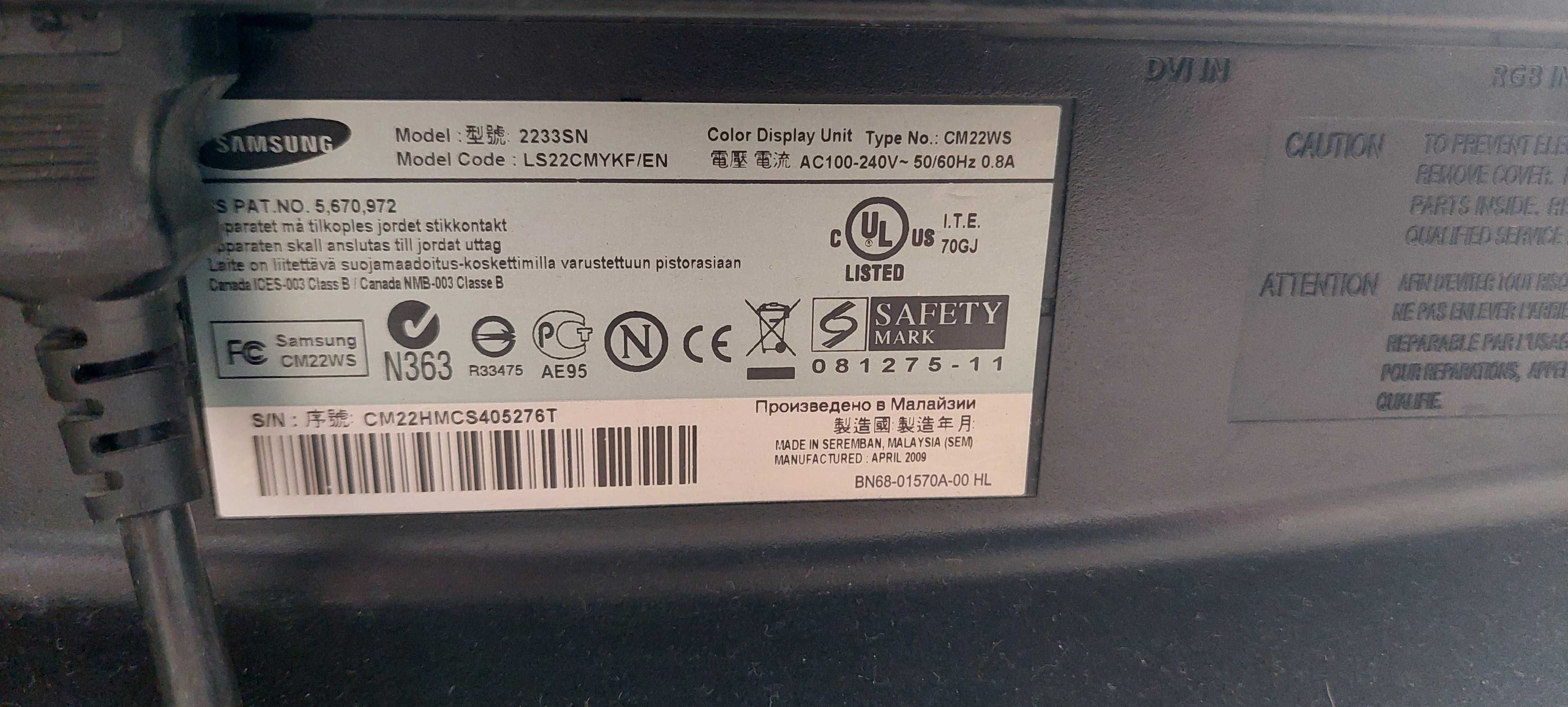 Monitor Samsung uzywany