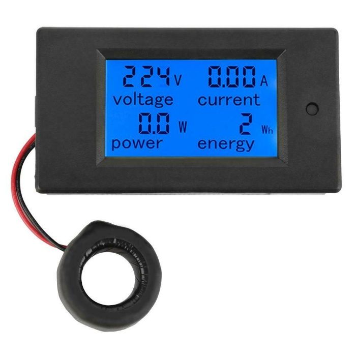 Medidor de Consumo Eléctrico Voltímetro Amperímetro LCD