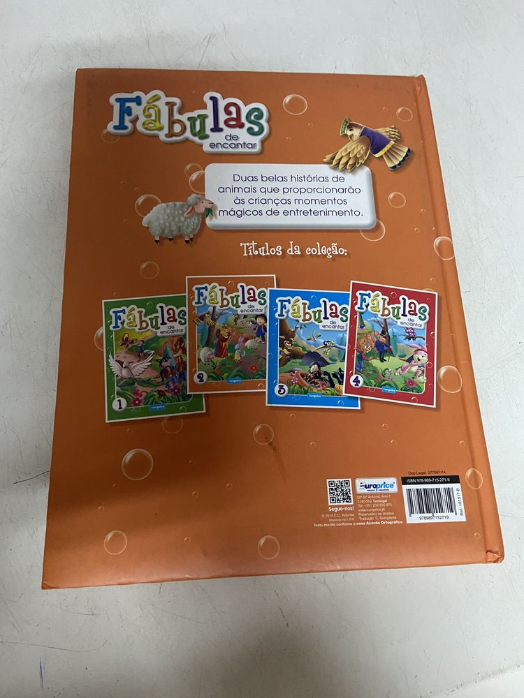 Livro fabulas de encantar