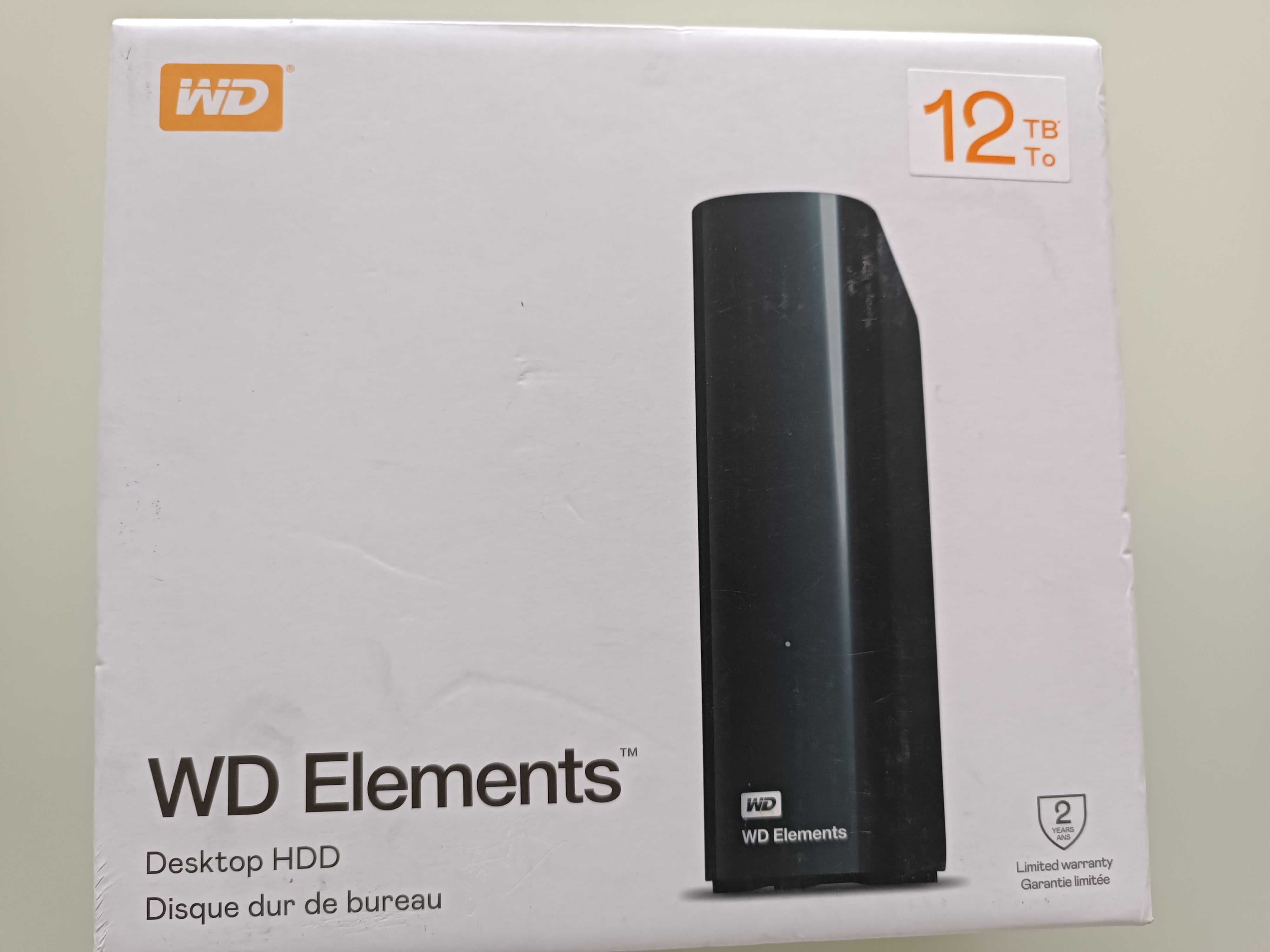 Disco externo WD Elements 12 Tb novo
