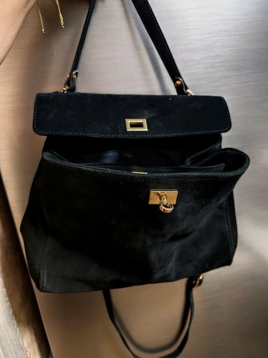 Трендова сумка ,натуральний замш