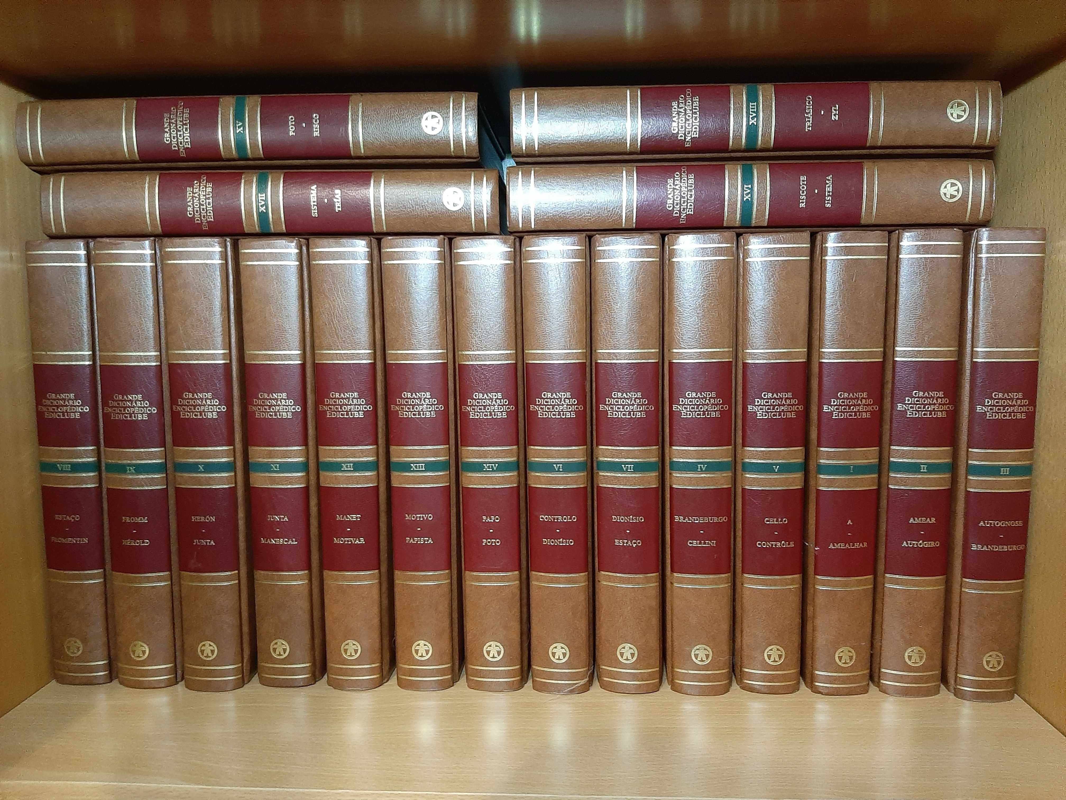 Grande dicionário enciclopédico Ediclube COLEÇÃO DE 18 LIVROS