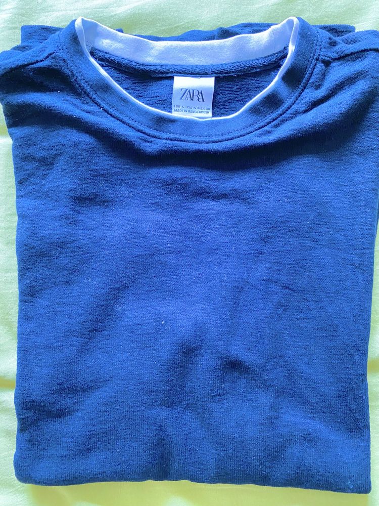 10 camisolas algodão S/M (azul/bege) Zara, Primark, Springfield