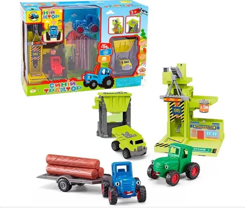 Набір синій трактор