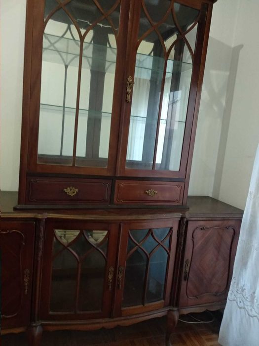 Moveis vintage sala madeira maciça