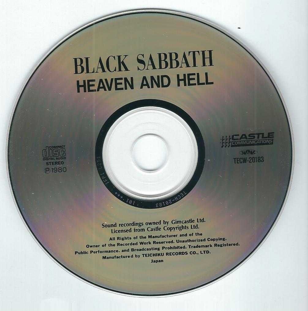 CD Black Sabbath - Heaven And Hell (Japan 1996) (Castle Comm.)