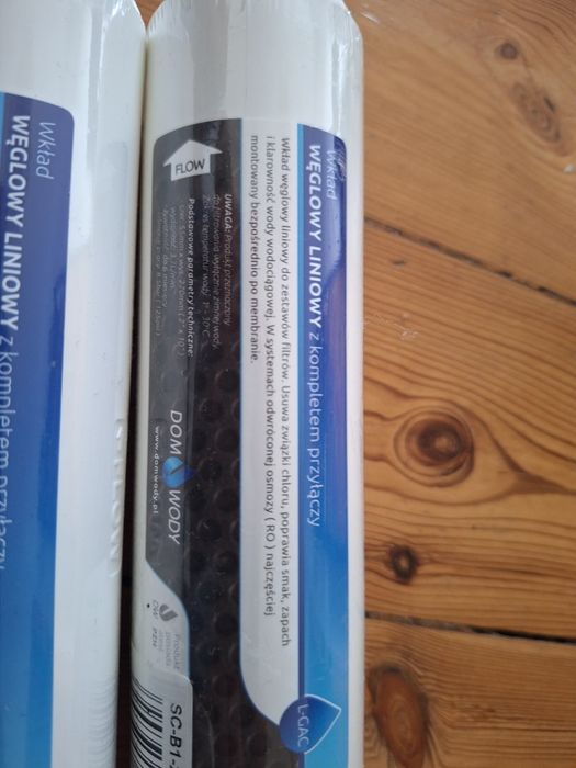 2 x Wkład węglowy liniowy do filtra wody
