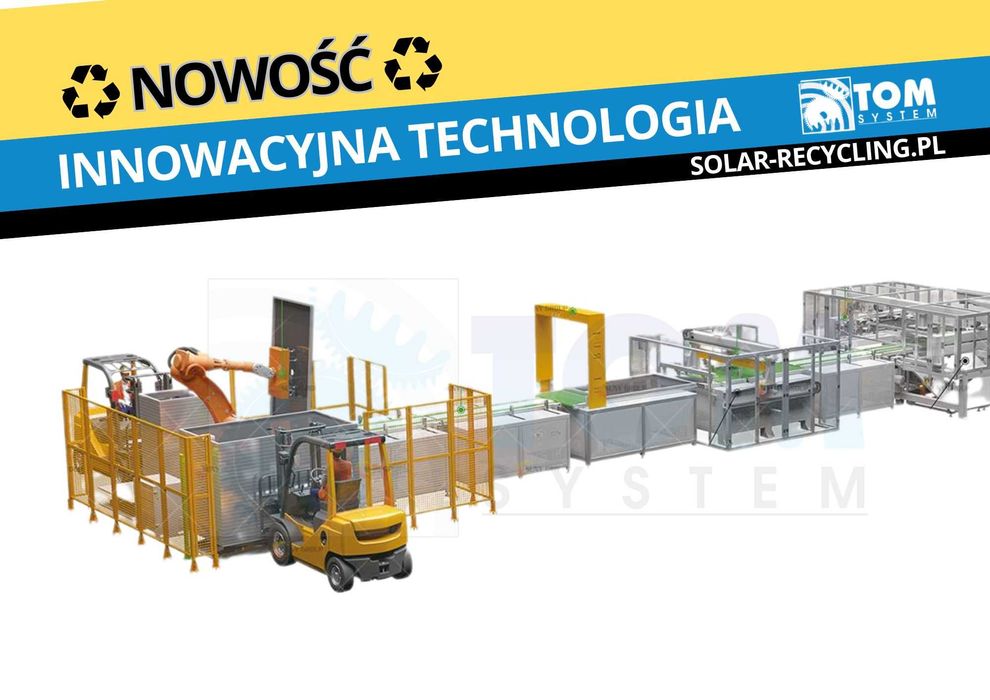 Linia recyklingowa recykling do paneli fotowoltaicznych słonecznych
