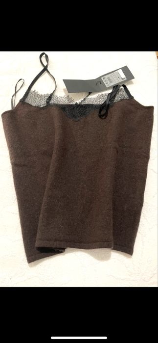 90% welna 10% welny sweterkowy Top Massimo Dutti S