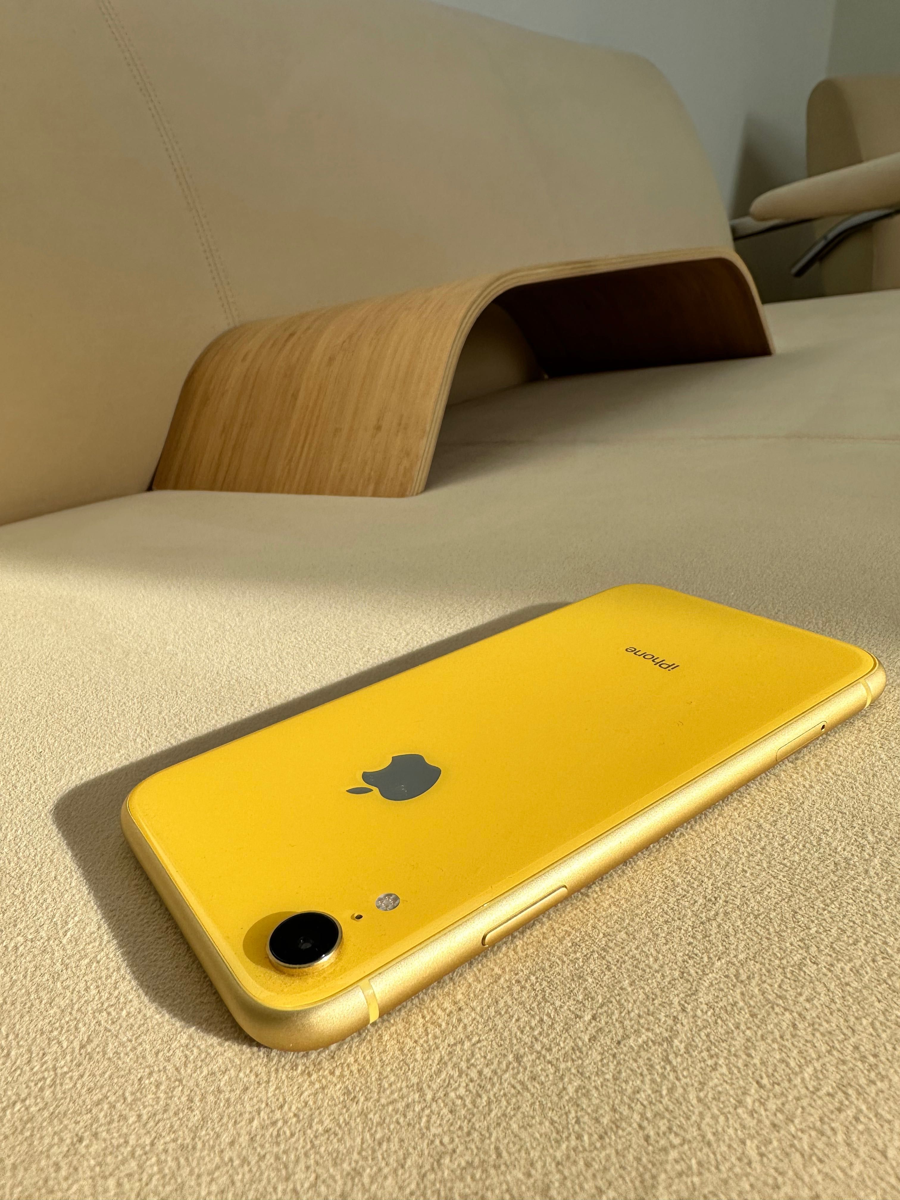 iPhone Xr żółty nieporysowany