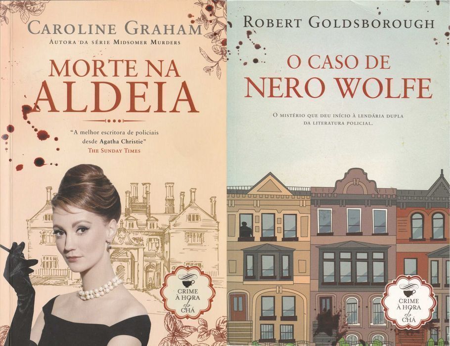 Livros da col Crime à Hora do Chá: Morte na Aldeia, Caso de Nero Wolfe