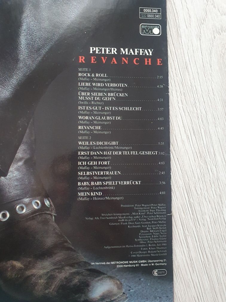 Płyta winylowa Peter Maffay Revanche