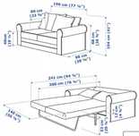 Sofa 2 osobowa z funkcją spania