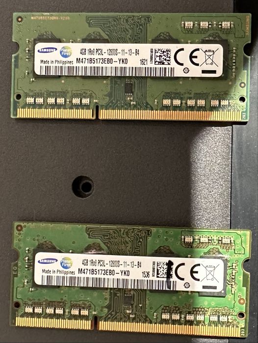 DDR3L sodimm Samsung 8gb (2x4gb)