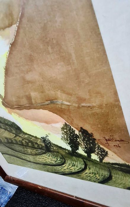 Pintura original a Aguarela de José Barbosa