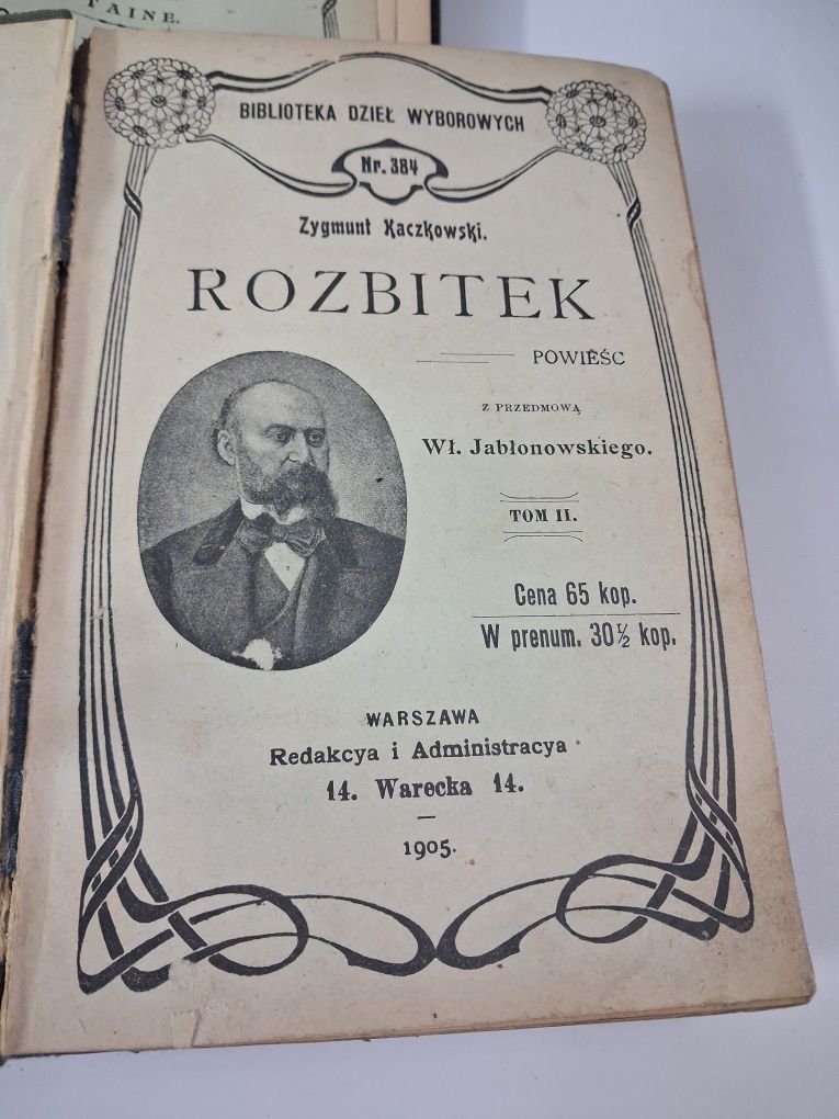 Stare książki z 1905 roku