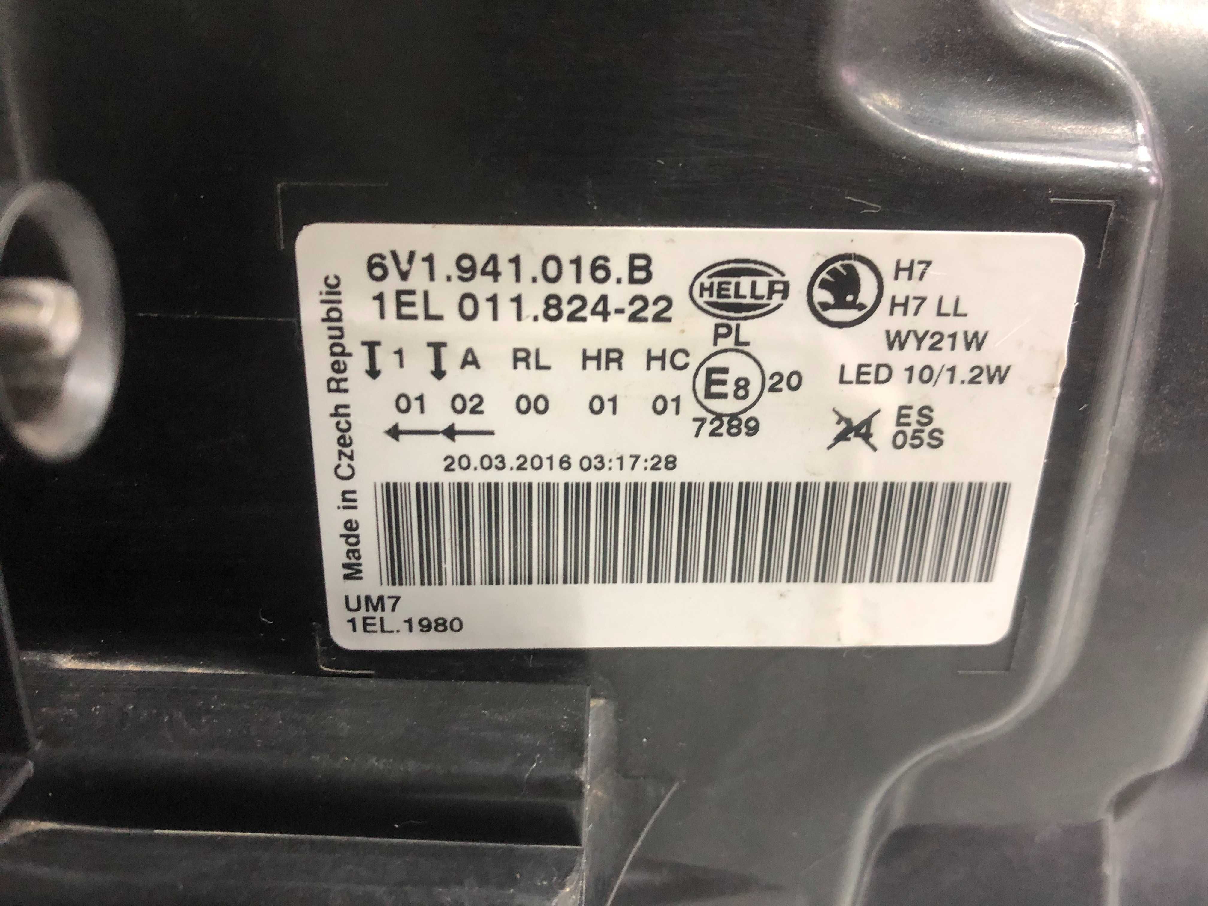 Skoda Fabia 3 Led , Full Led 6V1941015B 6V1941016B 6V1941015E