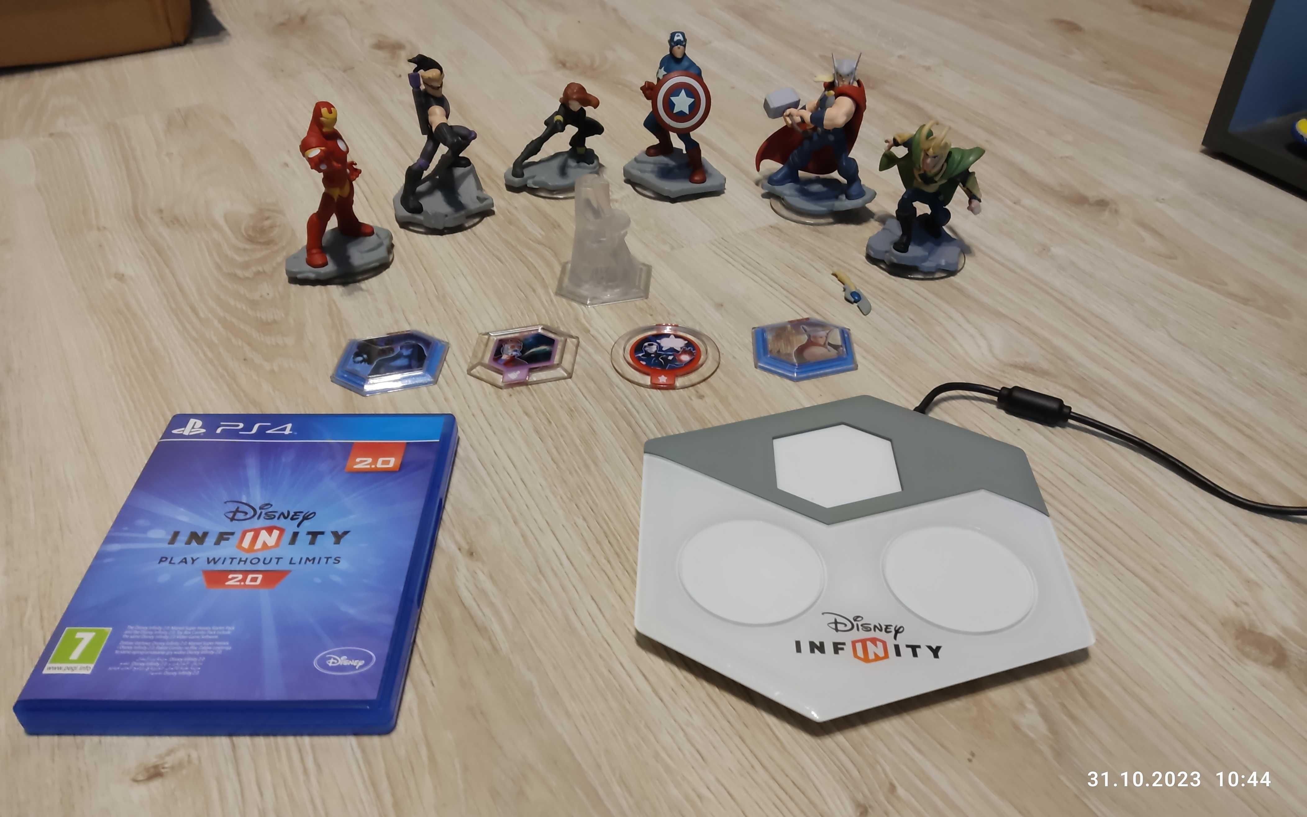 Disney Infinity 2.0 Marvel Super Heroes PS4 zestaw startowy i dodatki
