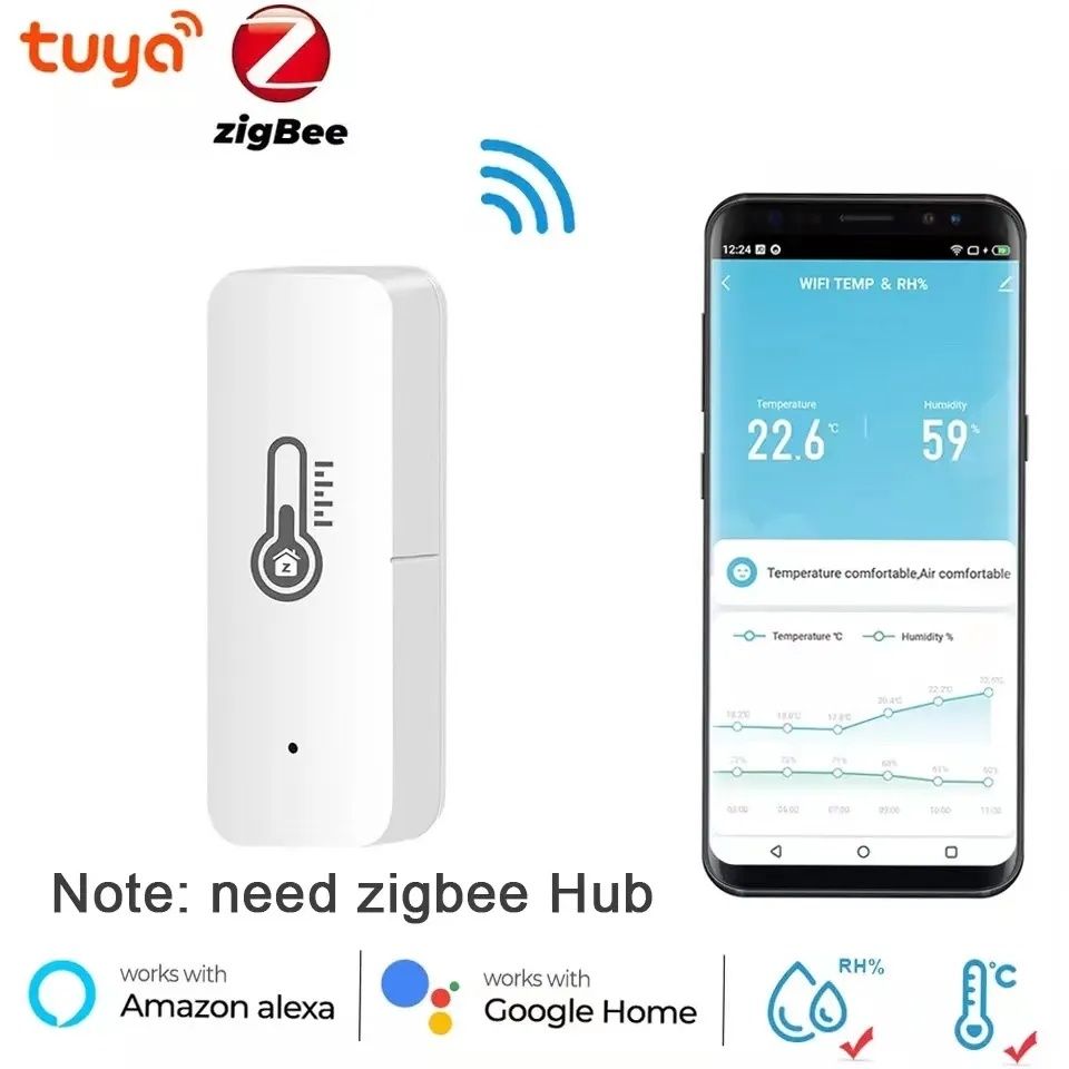 Датчик температуры zigbee  tuya