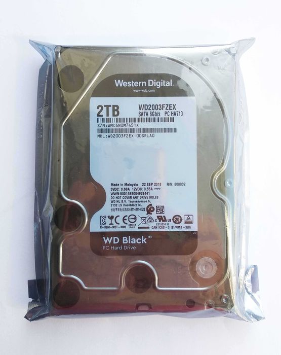 WD Black 2 TB FZEX SATA3 (Новый, в упаковке)