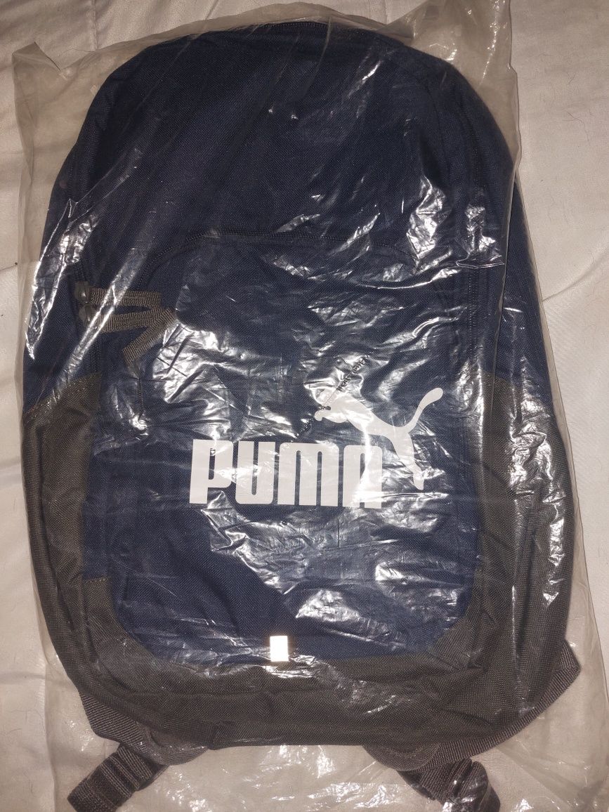 NOVA Genuína com Etiqueta – Mochila 21 litros PUMA Azul / Cinza