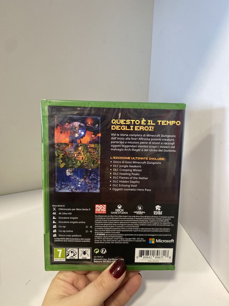 Gra minecraft dungeons ultimate edition na xbox NOWA