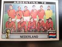 Cromo Panini World Cup Story da Seleção dos Países Baixos no Mundial78
