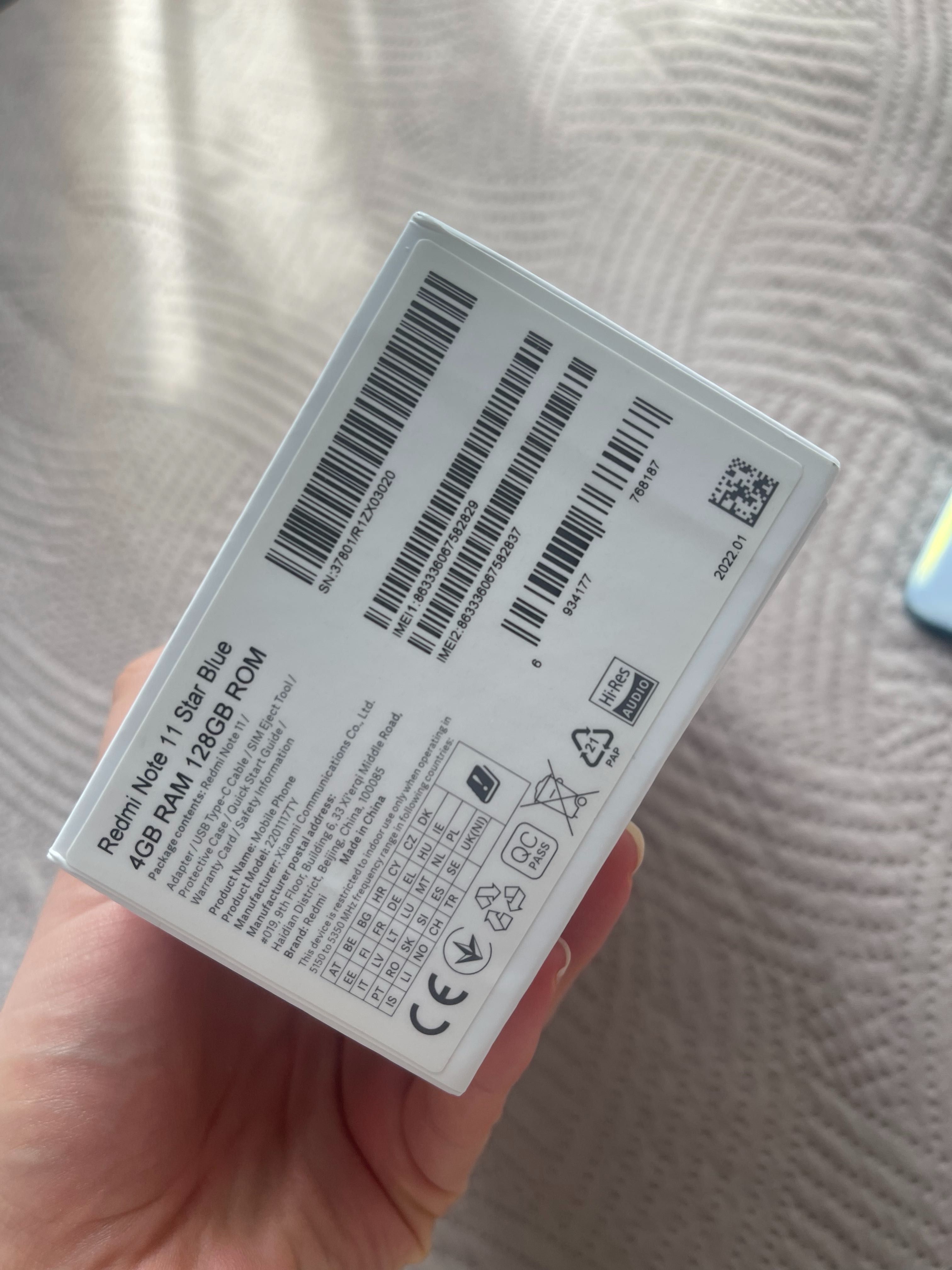 Smartfon Xiaomi Redmi Note 11 4/128GB Dual SIM NFC Star blue jak nowy!