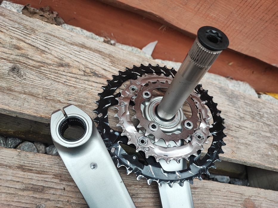 Korba rowerowa Shimano Deore LX M580 175mm Retro MTB ładny stan