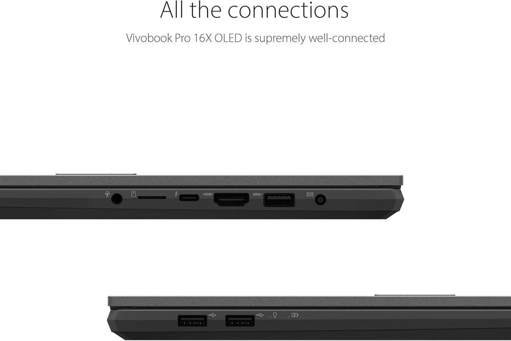 ASUS Vivobook Pro 16X 16” WQUXGA 165Гц i7-12650H RTX 3060 32/1T 2.3кг