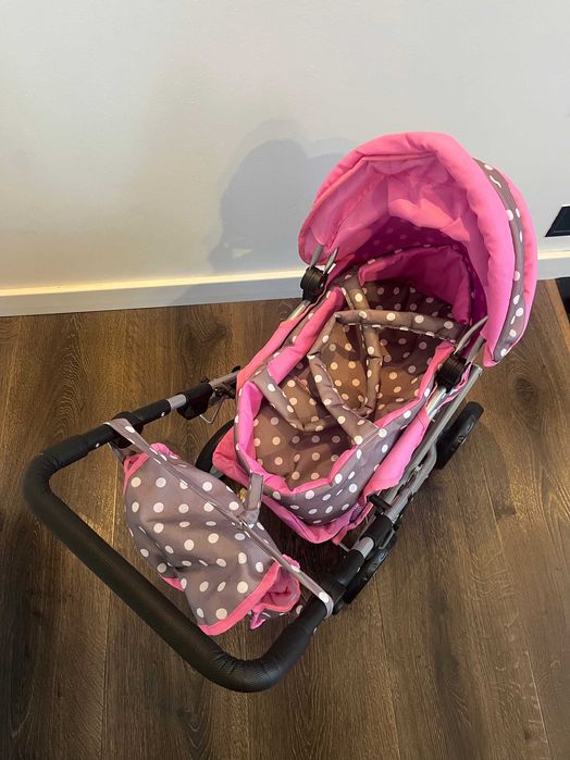 Piękny wózek dla lalek + lalka gratis