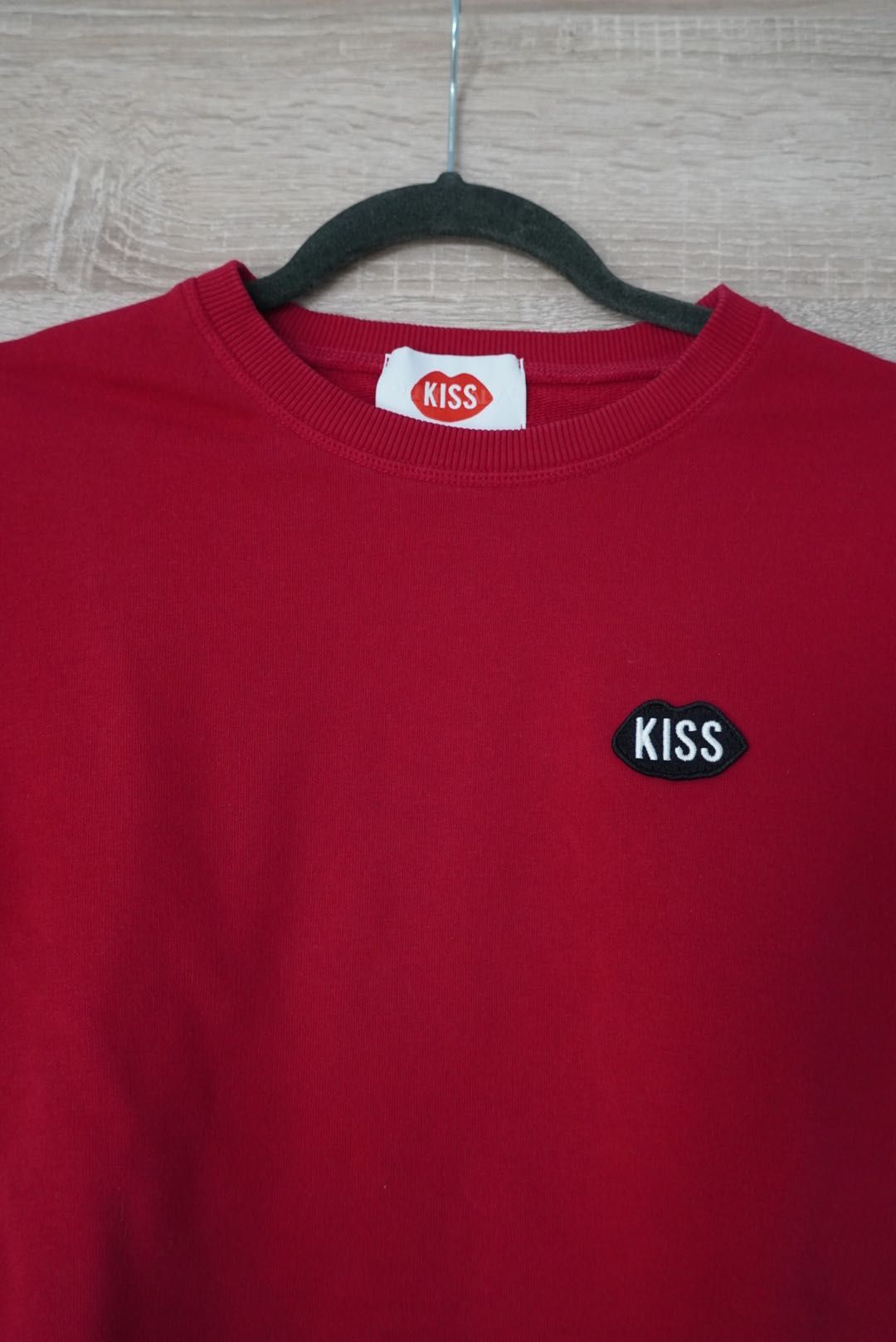 Czerwona bawełniana bluza PLNY lala kiss XXS / S