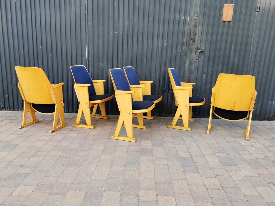 Fotel kinowy lata 60 Czechosłowacja, PRL, Vintage, Retro, Loft