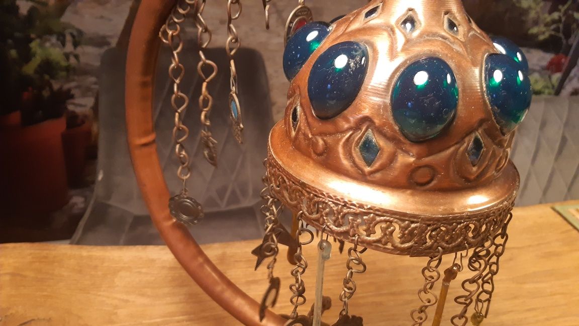 Stara lampa miedziana