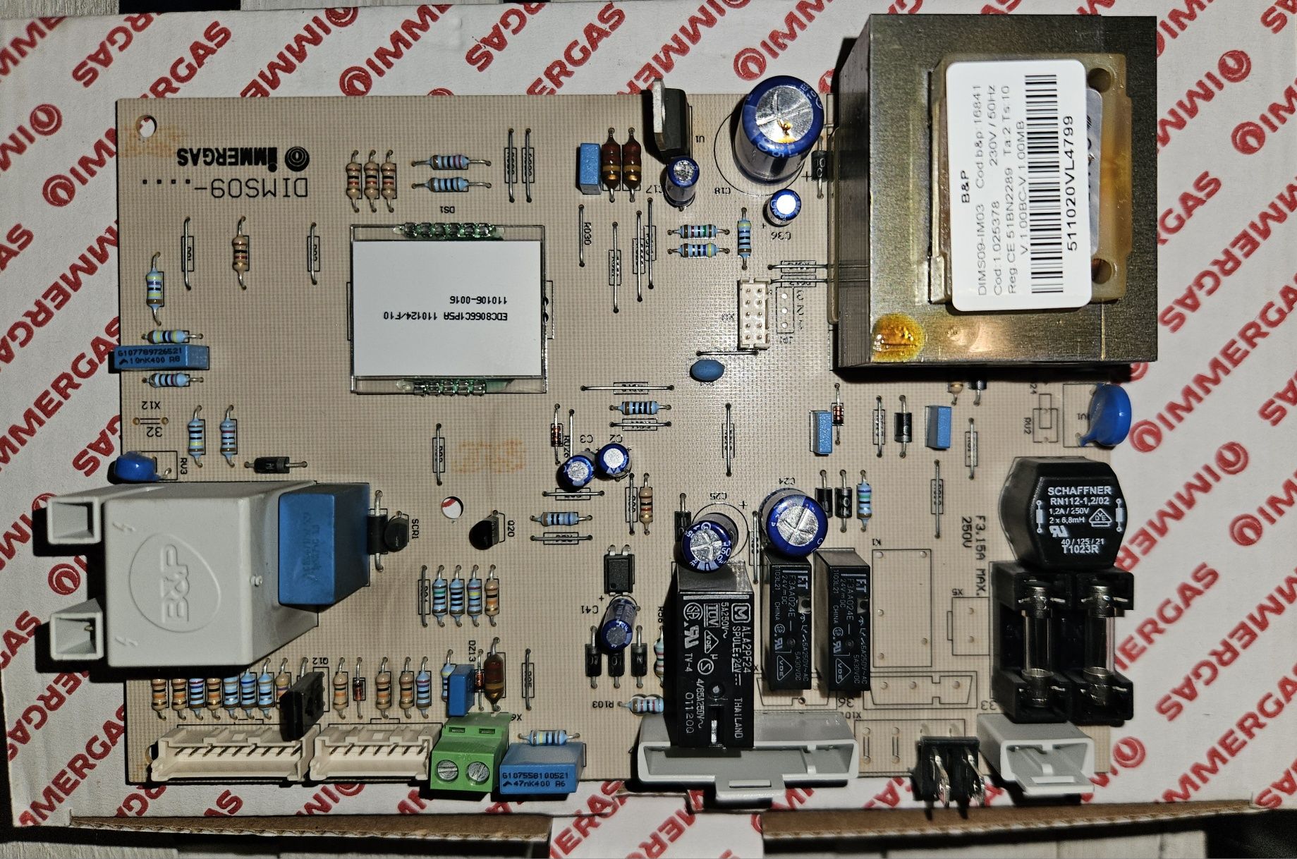 Immergas Eolostar programator płyta główna komputer