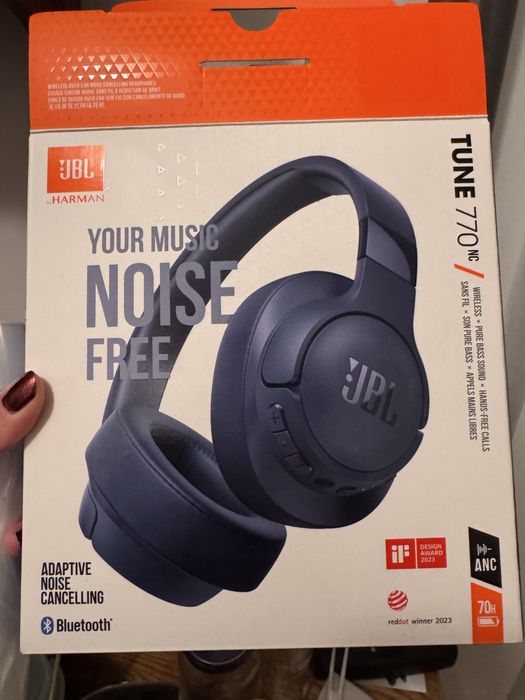 Słuchawki JBL Tune 770NC Niebieskie bezprzewodowe