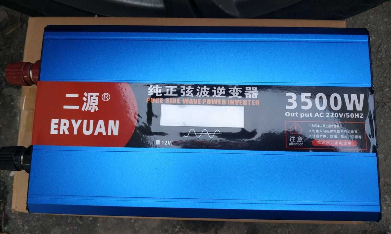 Інвертор Инвертор Преобразователь с чистой синусоидой 12v 3500w LCD