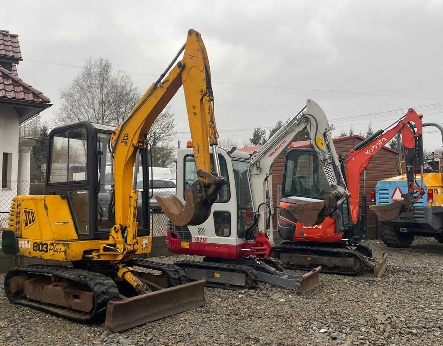 Minikoparka JCB 803  gąsienicowa nie Takeuchi tb216 nie Kubota ZAMIANA