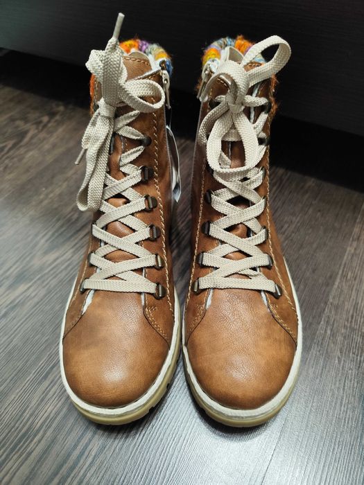 Жіночі зимові ботильйони, черевики Rieker