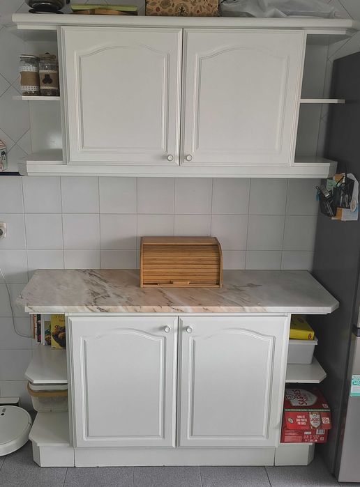 Móveis de Cozinha 150cm com Mármore