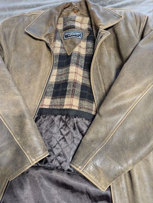 Куртка чоловіча шкіряна зимова, розмір XL.