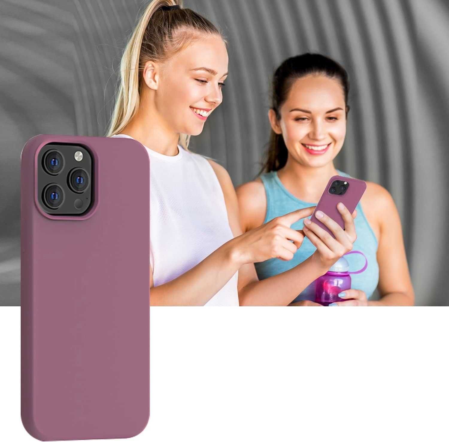 OitiYaa plecki etui case iphone 14 pro max fiolet/róż