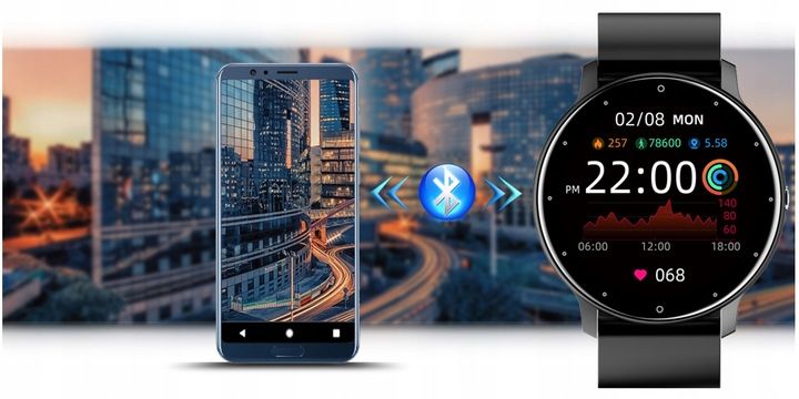 Smartwatch Męski Zegarek Gravity +box +grawer Sms Fb Polskie Menu Modn