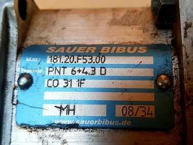 POMPA hydrauliczna silnik orbitrol hydromotor SAUER BIBUS PNT 6+4,3D