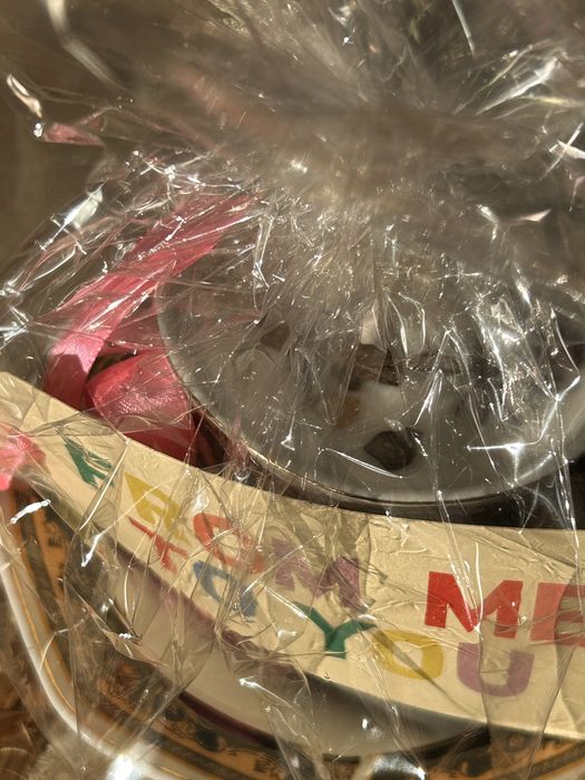 Filiżanka świeczka ozdobna z opakowaniem i dedykacją