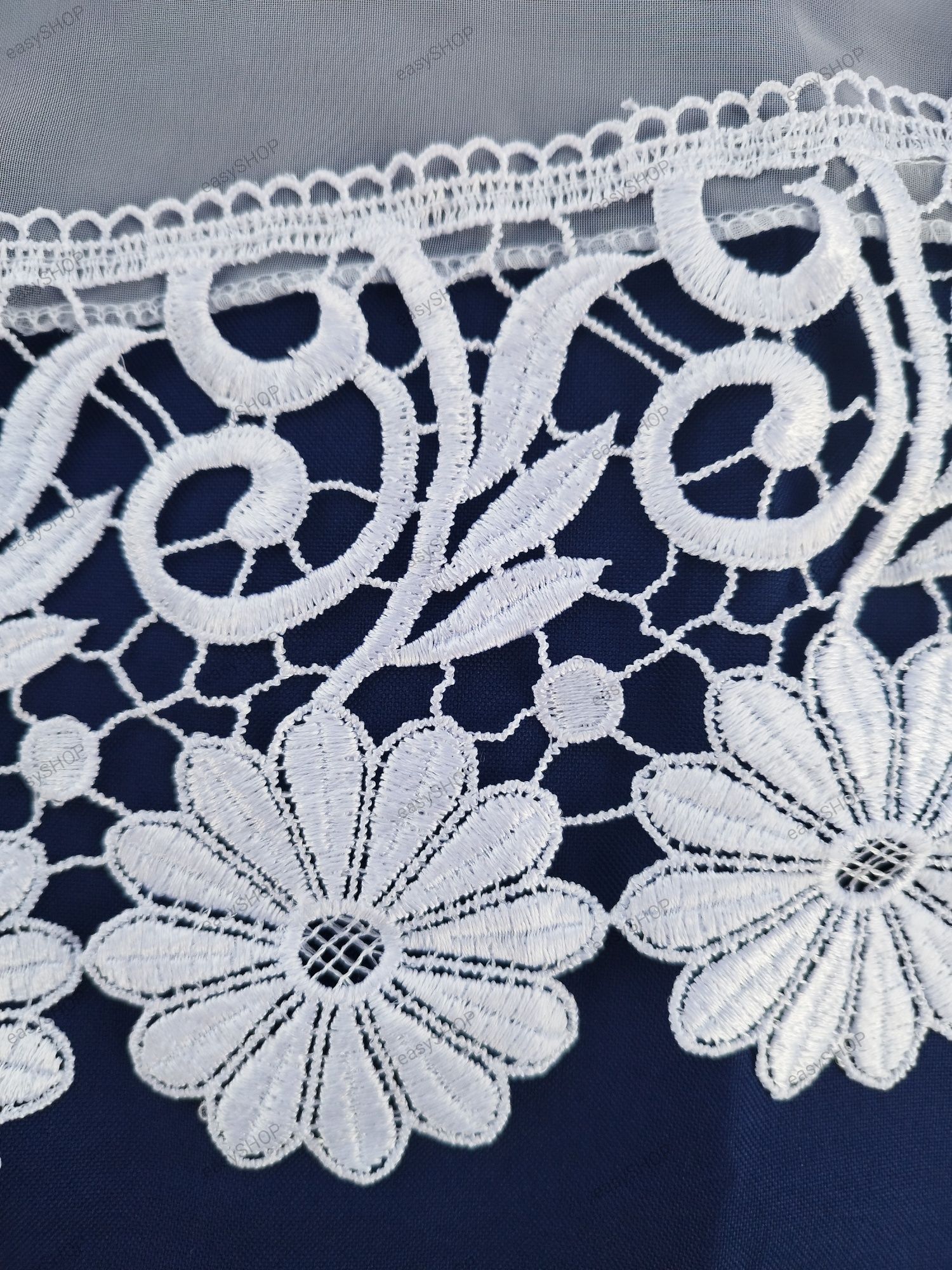 Firana 165x500 z gipiurą i taśmą cyrkoniową