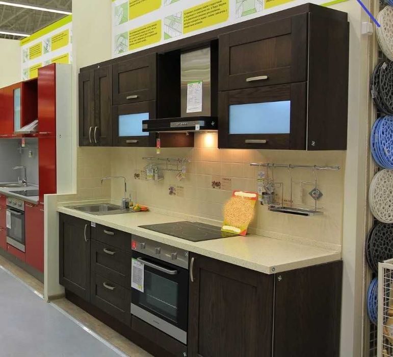 Фасади кухні (венге -тік темний). Дверцята, нові в упаковці, 8 шт.