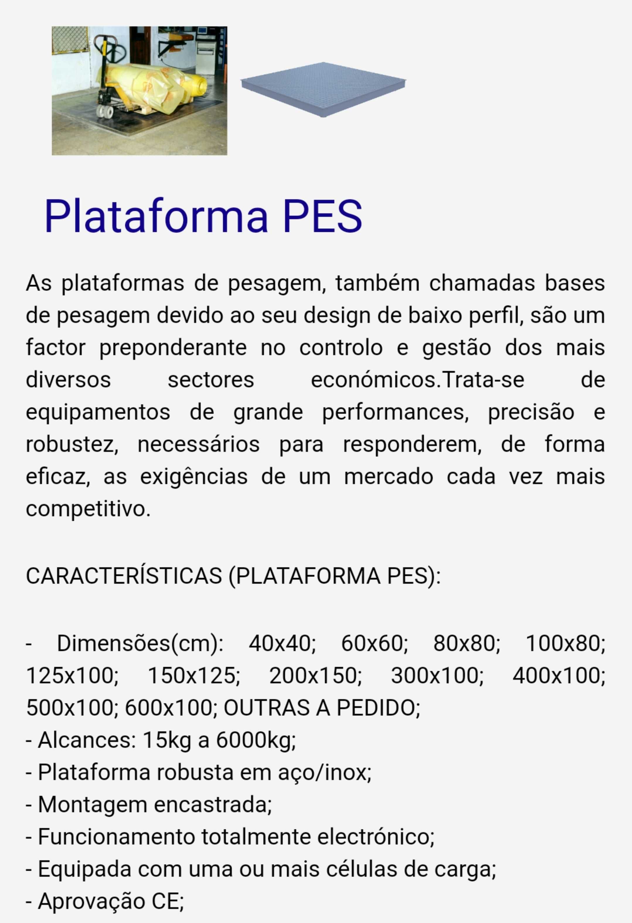 Balança industrial digital de chão para encastrar