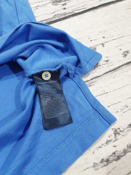 Tommy Hilfiger * regular fit * koszulka polo * niebieska * męska * S