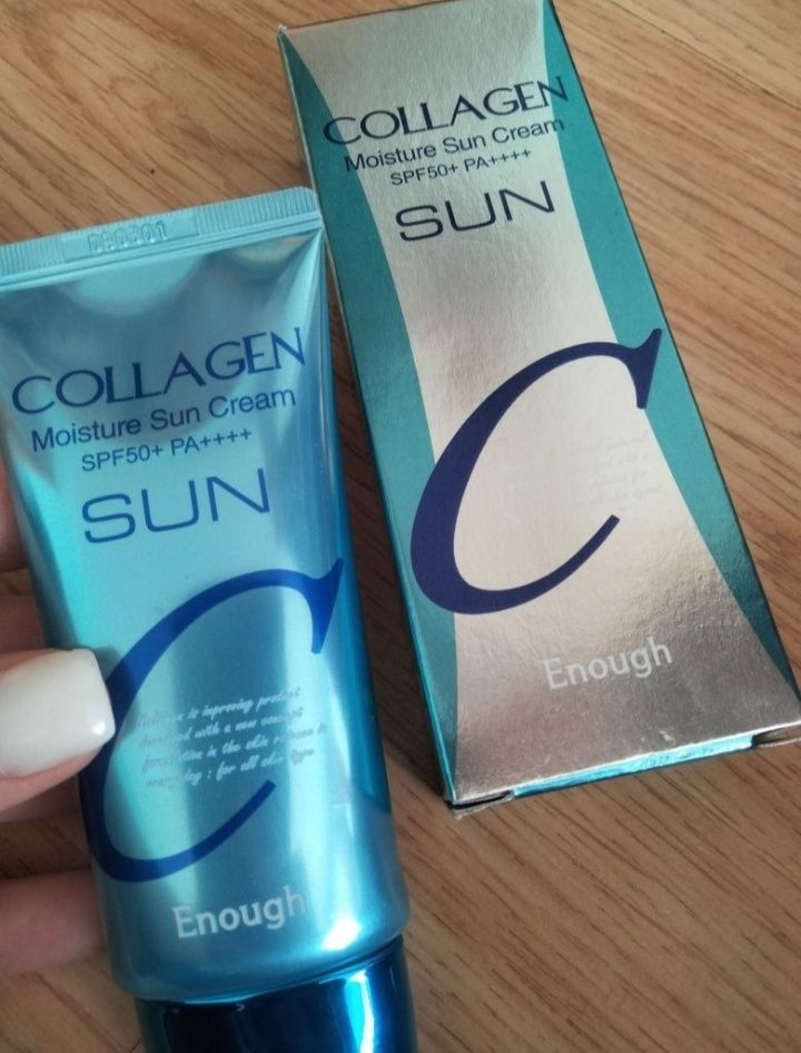 Колагеновий сонцезахисний крем collagen moisture sun cream spf50+ pa++
